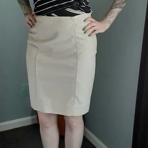 WHBM Beige Pencil Skirt size 6